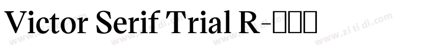Victor Serif Trial R字体转换